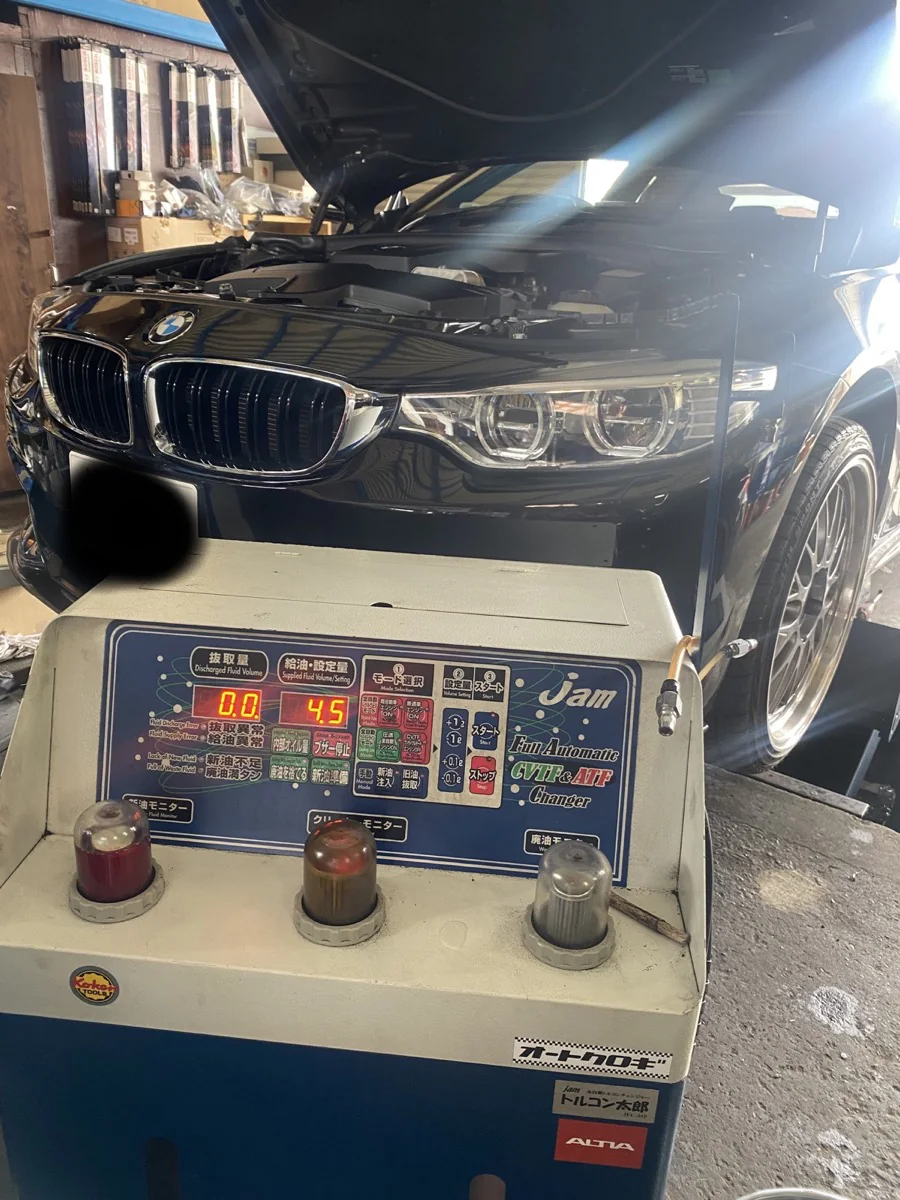 BMW ATF圧送交換　トルコン太郎 作業画像 06