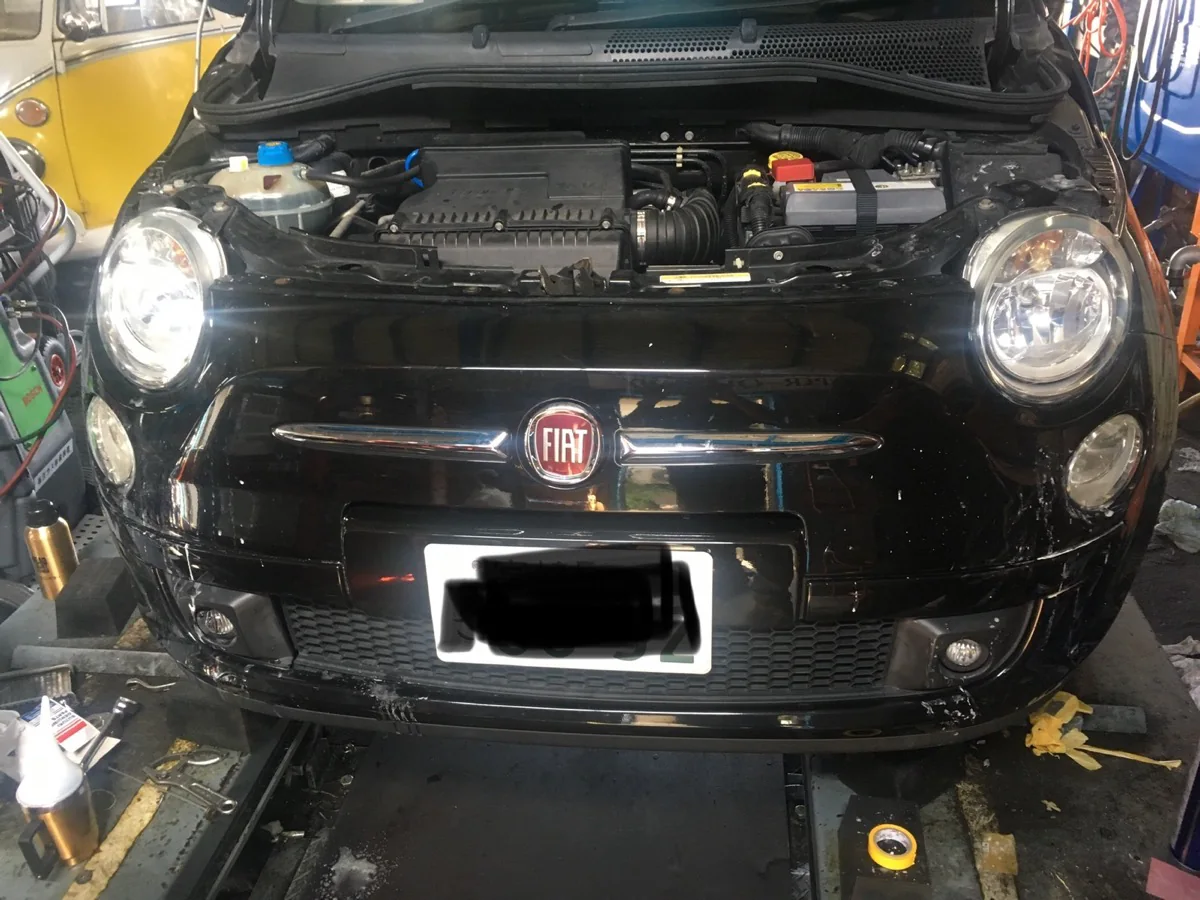 FIAT500 ライトコーティング 作業画像 06