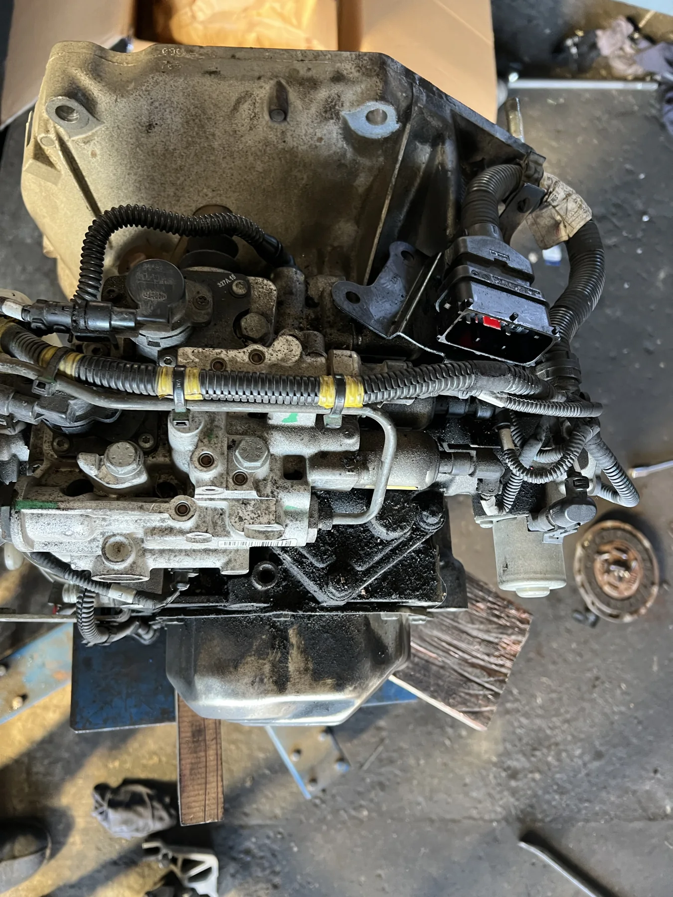 FIAT Panda　ミッショントラブル 作業画像 05