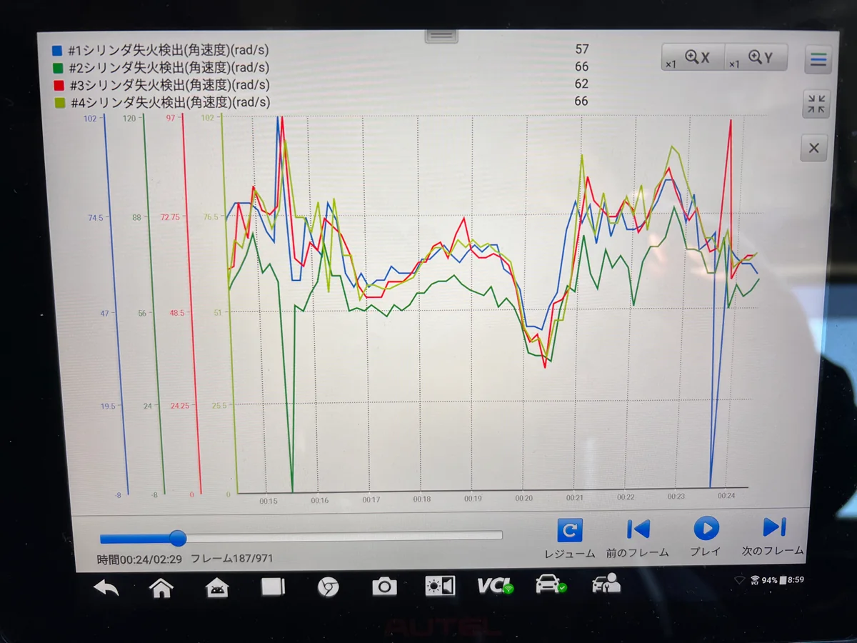 フィットエンジン不調修理 作業画像 01